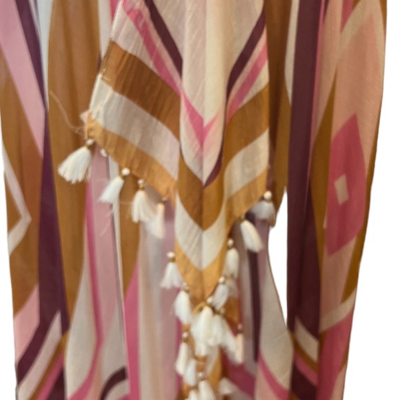 Pool to Party Subtle Luxury Swim Cover Up Dress One Size Halter Neck Low Back - Picture 11 of 13